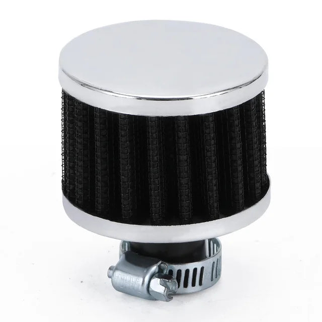 Car Universal 12mm Car Air Filter for Motorcycle Cold Air Intake High Flow Crankcase Vent Cover Mini Breather Filters