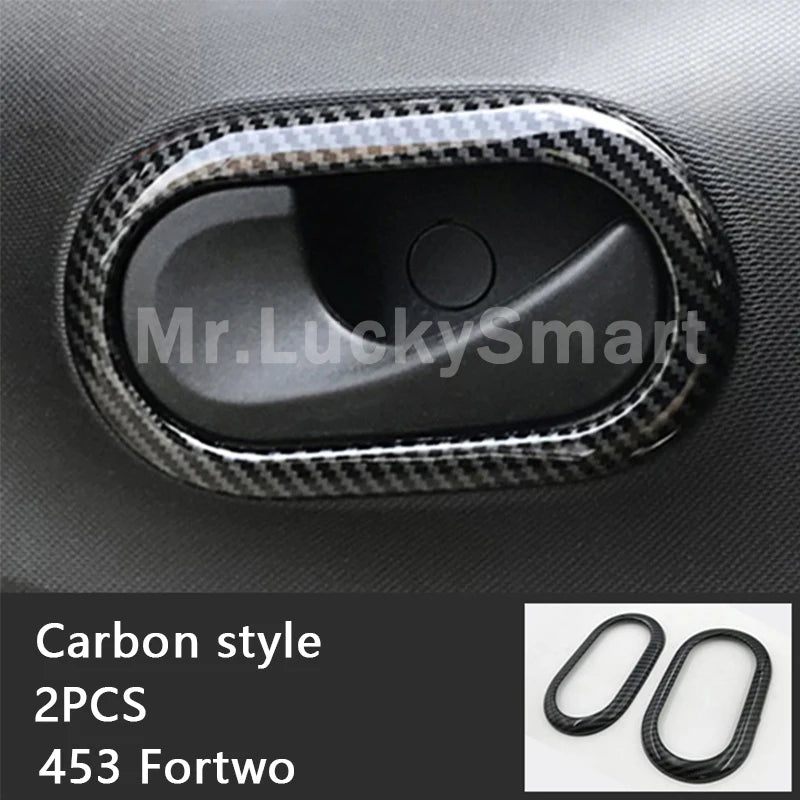 Carbon Car Interior Decoration Accessories ABS Protection Modification Sticker For Smart 453 Fortwo Forfour Car Exterior Styling