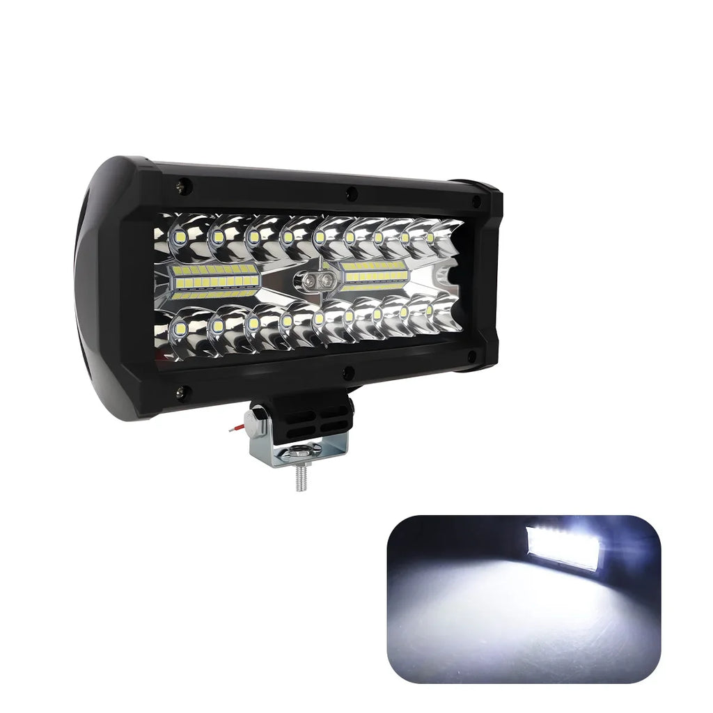 Car LED Work Light Bar 12V 24V LED Headlights 120W Spotlights Super Bright Fog Lamp For Truck Car SUV ATV UTV Bar Offroad 4x4