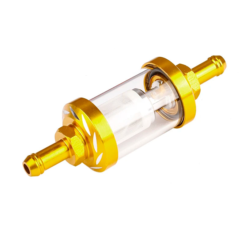 Motorcycle ATV Universal Fuel Filter, Washable Filter for Gasoline Fuel Lines, Compatible with 50CC-500CC Motorcycles and ATVs