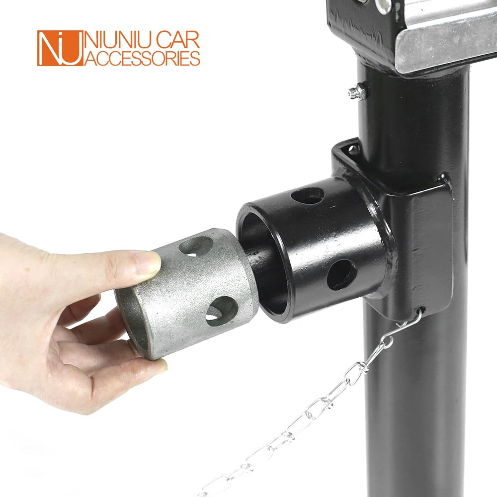 Trailer Side Wind Jack 5000lbs X 15 Inch Lift Round Pipe Mount Swivel Stabilizer Leg  RV Parts Camper Caravan Accessories