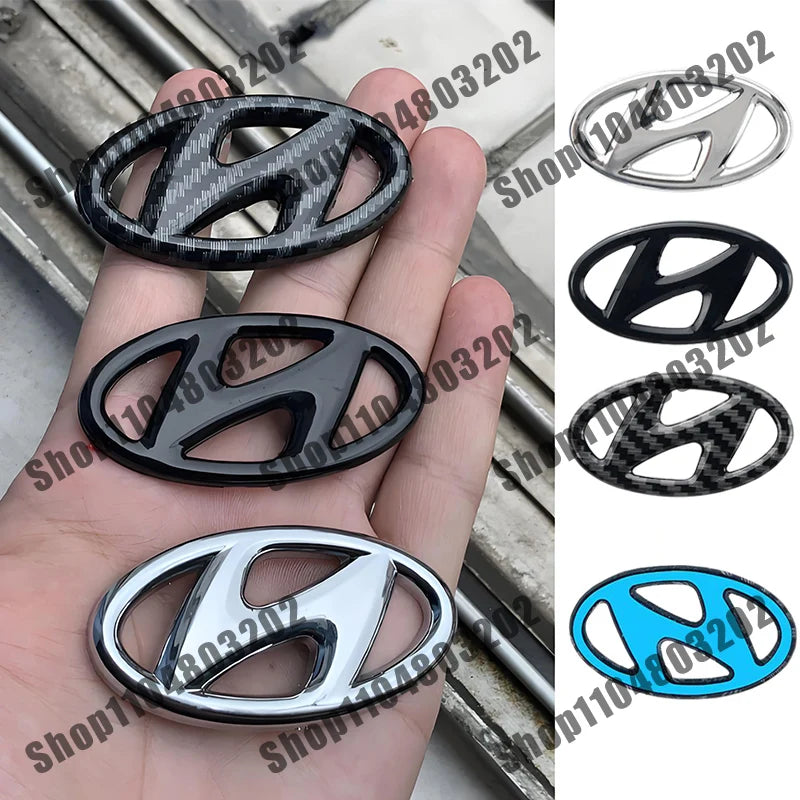 Car Styling Steering Wheel Emblem Sticker Interior Badge Accessories For Hyundai Tucson Elantra Accent Mistra Lafesta IX35 I20