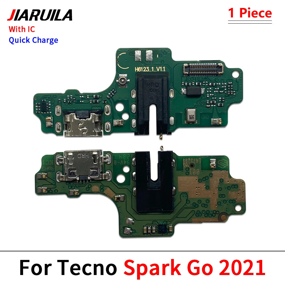 10 piezas, puerto de carga USB, base de carga, conector de cargador, cable flexible para Tecno Spark Go 2020, 2021, 2022, 2023 y 2024