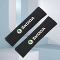 Car Styling Seat Belt Cover Seatbelt Shoulder Strap Protector Pads for Skoda Fabia Octavia Kamiq Karoq Kodiaq Rapid Scala Superb