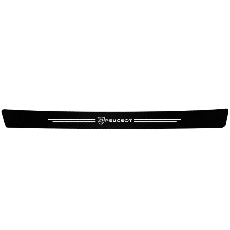 Car Accessories Car Door Sill Protector Welcome Pedal Decoration Leather Stickers For Peugeot 206 208 207 3008 308 2008 107