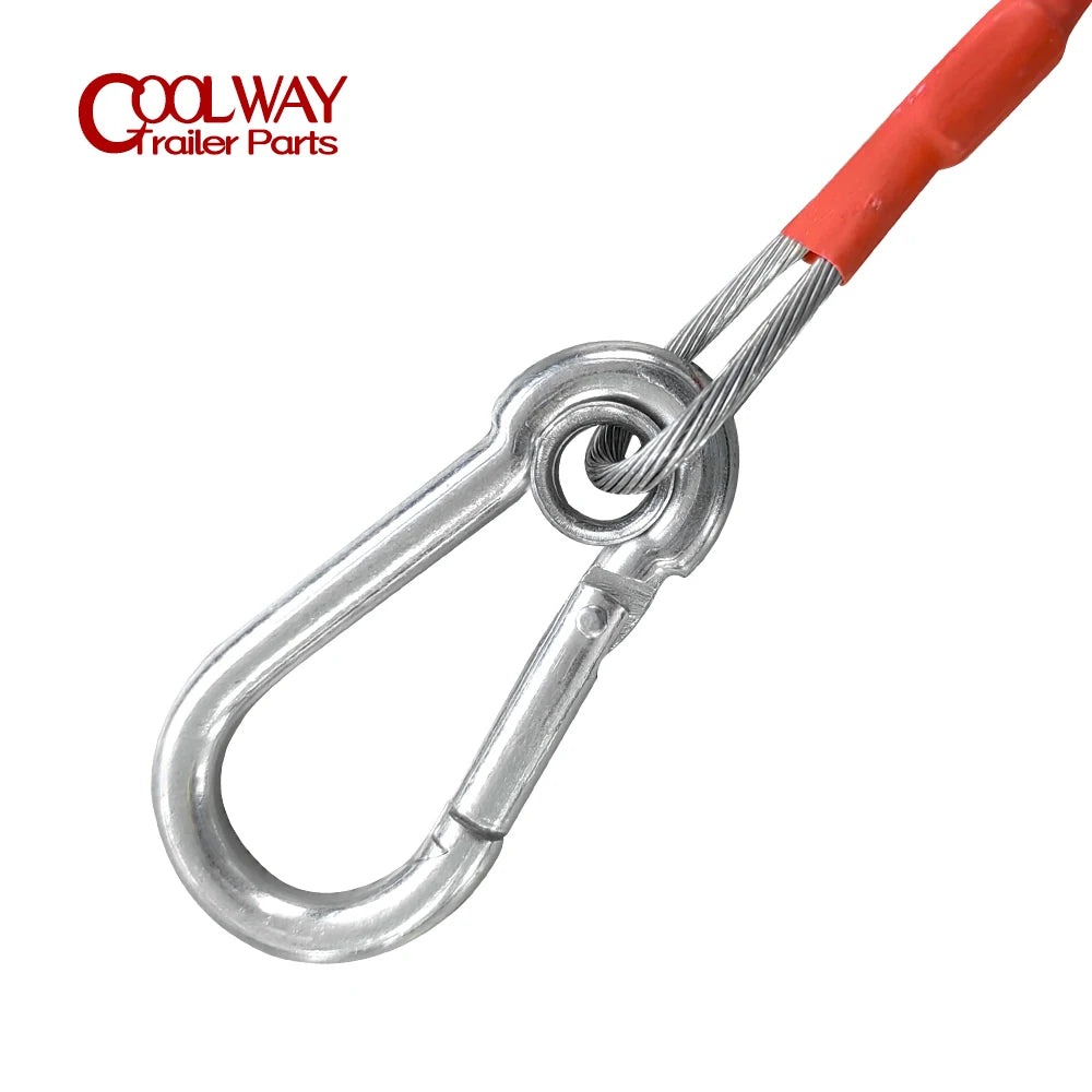 1 Metre Ring Trailer Caravan Brake Away Breakaway Safety Cable Brake