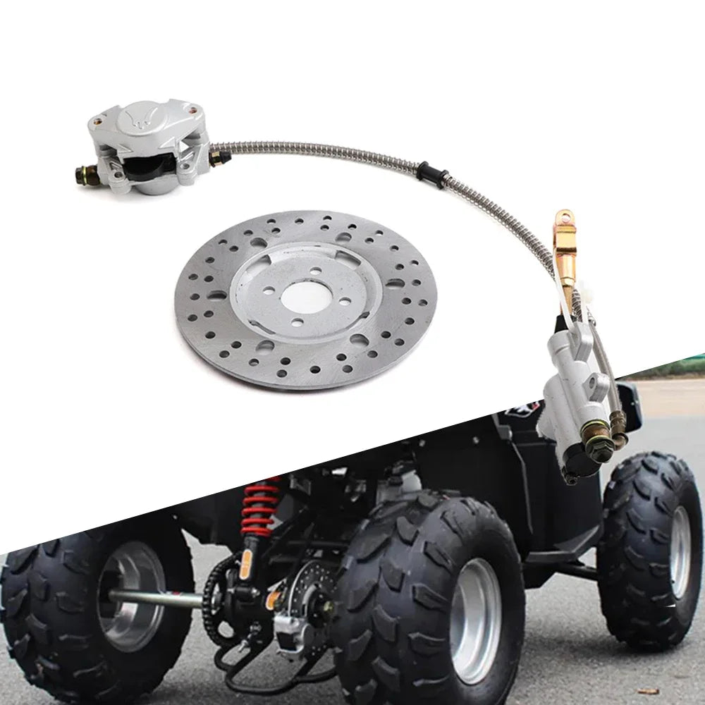 ATV Rear Hydraulic Disc Brake System Foot Brake Assembly For DIY China 150cc 200cc 250cc UTV Buggy Quad Bike Taotao Accessories