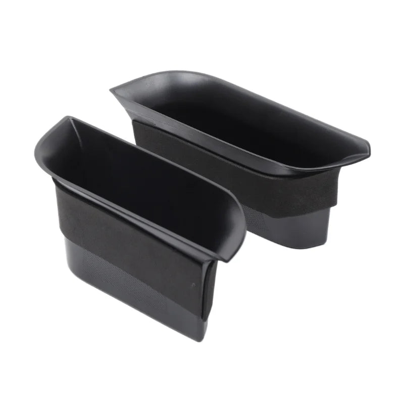 For Seat Leon 1P 2008-2012 ABS Black Car Front Door Handrail Sort Out Storage Box Interior Car Accessories