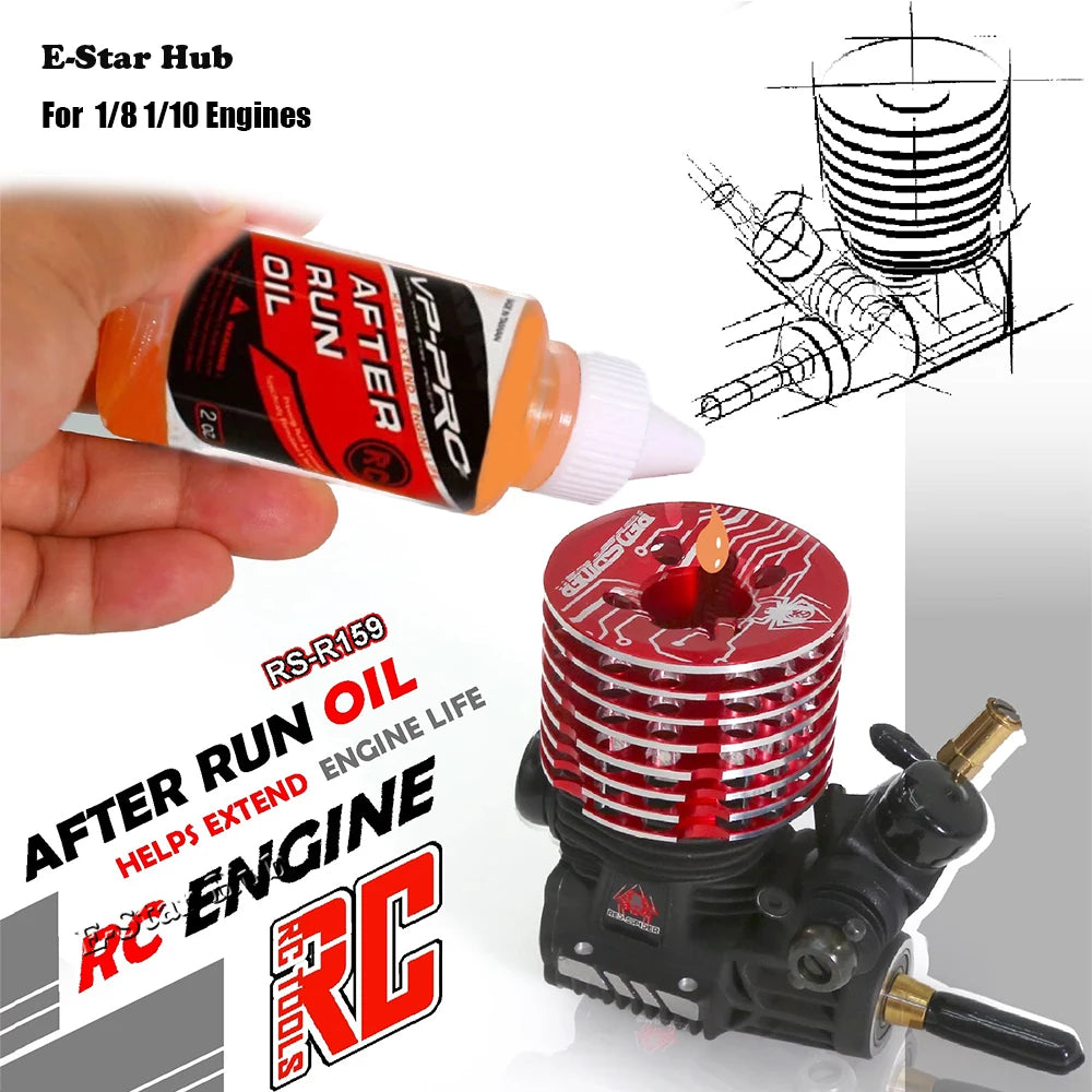 Engines After Run OiL  for RC Airplanes Car Standard Engines Oil Parts Accessories 1/8 1/10 truck buggy truggy