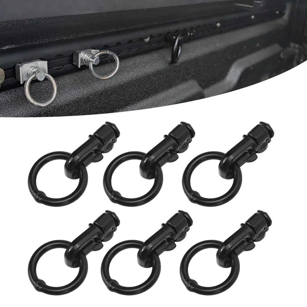 L Track Double Stud Fitting Truck Bed Tie Down Fitting Easy Install 5000lbs Breaking Strength Alloy Steel for RVs for Trailers