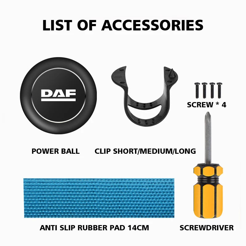 Accesorio para camión: refuerzo de cubierta de volante para DAF XF CF LF VA