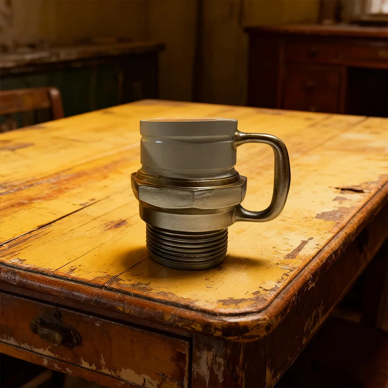 Taza de bujía, taza de café industrial para entusiastas de los coches, coleccionistas, mecánicos, hogar, oficina, escritorio, garaje, exhibición, regalo de cumpleaños