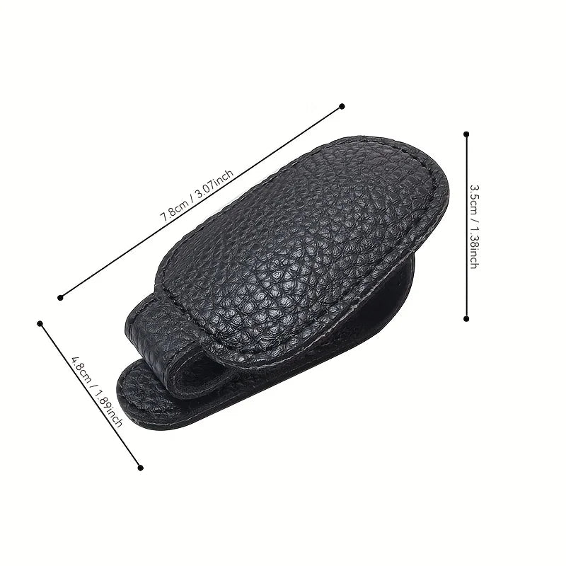 Car Visor Fashion Glasses Holder Clip,Secure Fit for All Vehicles,Visor Attachment,Stylish Car Accessory,Secure Magnetic Hold