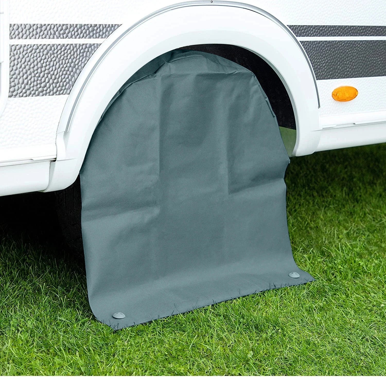2Pcs L/XL 65/78cm For RV Truck Car Camper Motorhome Trailer Camping Caravan Wheel Cover Tire Cover Grey Wheels Bag Accessories