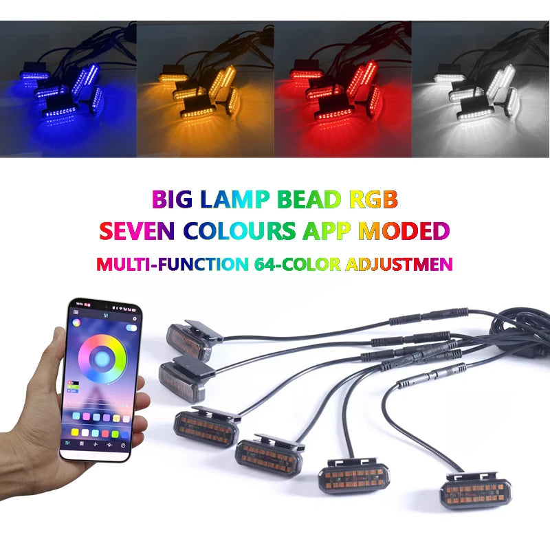 For car pickup truck off-road vehicle 18 LED Front Grille Light Car Daytime Running Light ﻿98% of vehicle models are applicable