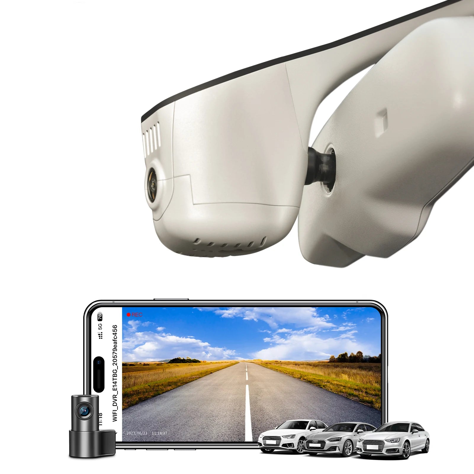 4K Dash Cam For Audi A3 A5 A6 A7 A8 Q2 Q3 Q5 Q7 Q8 S4 S6 S8 B8 C6 C7 RS R8 S5 S6 S7 S8 (Model B/C) WiFi APP GPS Dash Car Camera