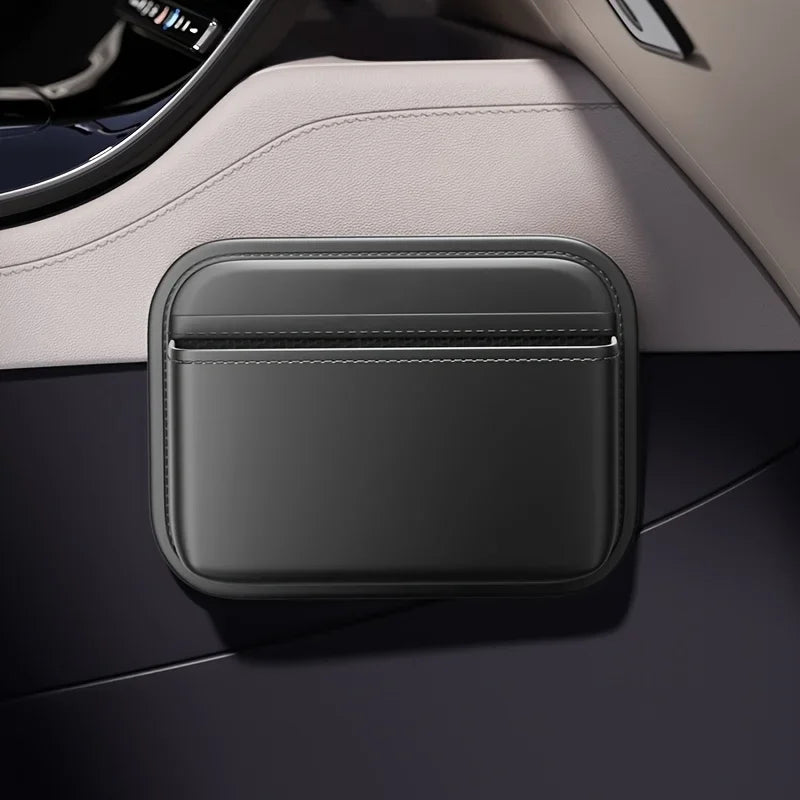 Universal Car Organizer, Adhesive Storage Pouch for Dashboard Center Console, Multifunction Seat Gap Bag to Keep Your Car Tidy