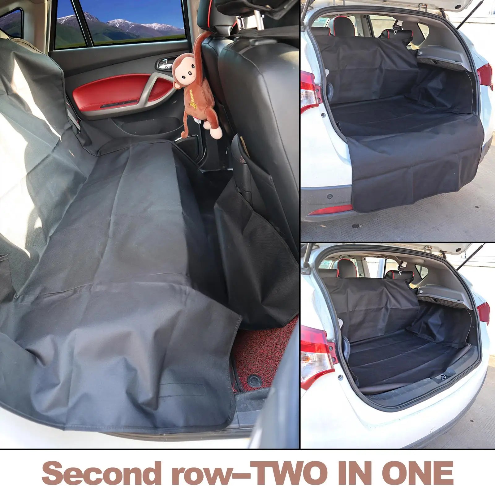 Larger version Car SUV Hatchback Rear Back Seat Cover Pet Dog Boot Mat Cargo Liner Trunk Tray Bumper Tray Protector Accessories