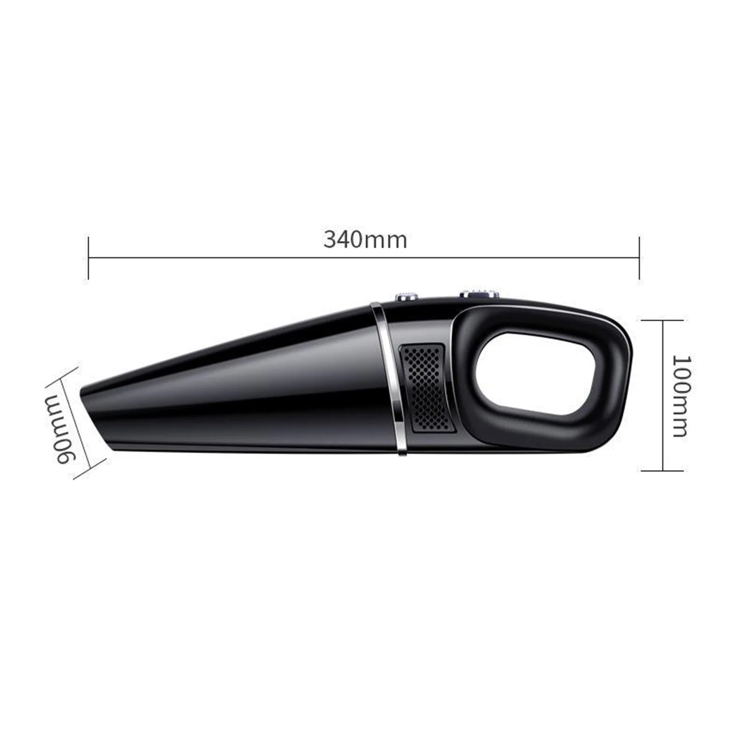 1Set Wireless Car Vacuum Cleaner USB Charging Model 120W 20000Pa Low Noise Operation Powerful Suction For Car Home Dual Use