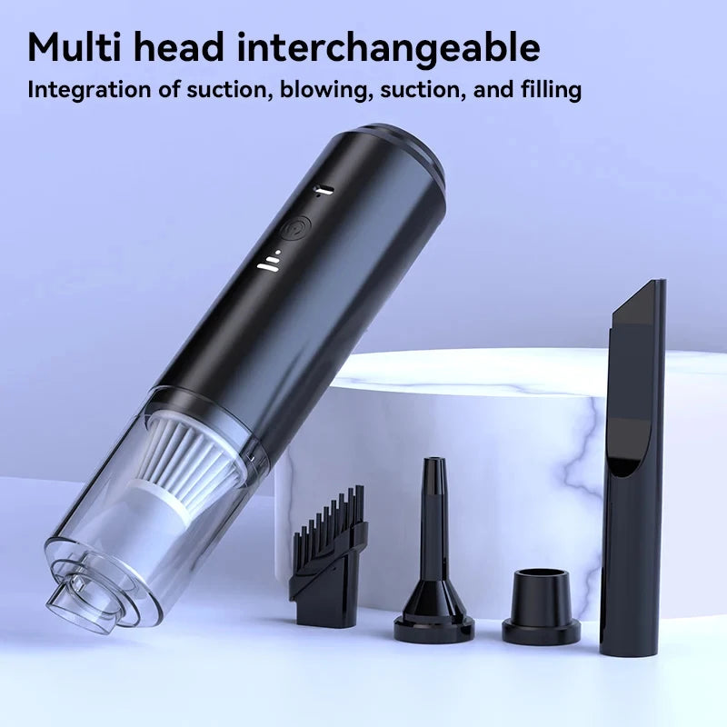 2025 New Wireless Car Vacuum Cleaner, 4-in-1 Handheld Portable Blower Wet&Dry Strong Suction for Home Car Cleaning Accessories