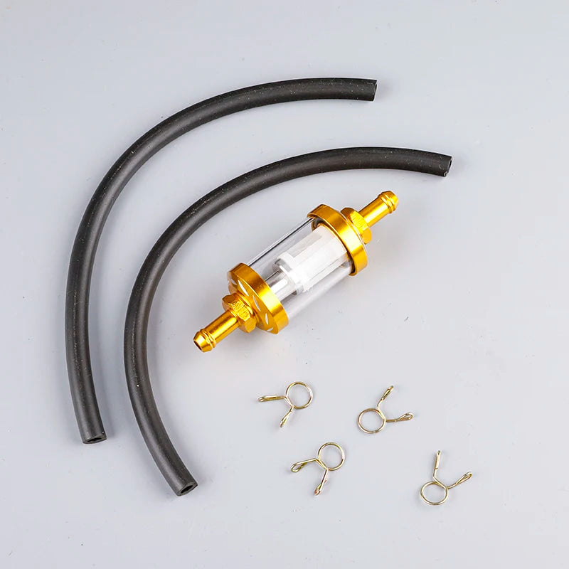 Motorcycle ATV Universal Fuel Filter, Washable Filter for Gasoline Fuel Lines, Compatible with 50CC-500CC Motorcycles and ATVs