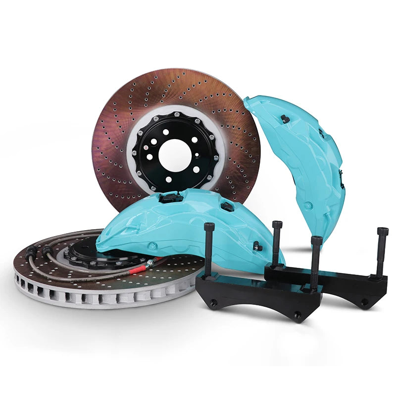 Manufacturer Car Brake Kit 10 Pot Brake Calipers Upgrade Brake System 405mm 420mm 440mm for Racing Series Akebono