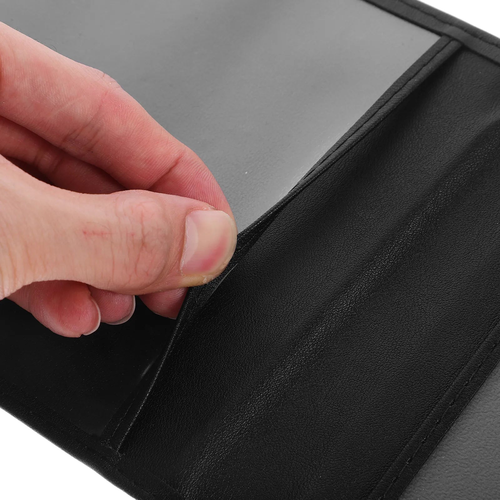 Car Document Organizer PU Holder for Registration Insurance Cards Car Paperwork Storage Wallet Manual Folder Travel Essential