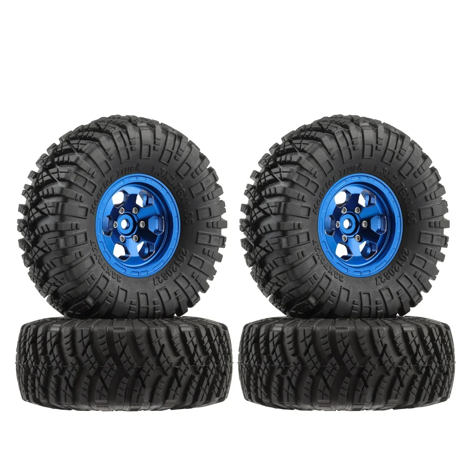 4PCS 1.3" Wheel tires 70*27mm Mud Terrain Tyre for 1/18 TRX4M 1/24 SCX24 RC Crawler Car