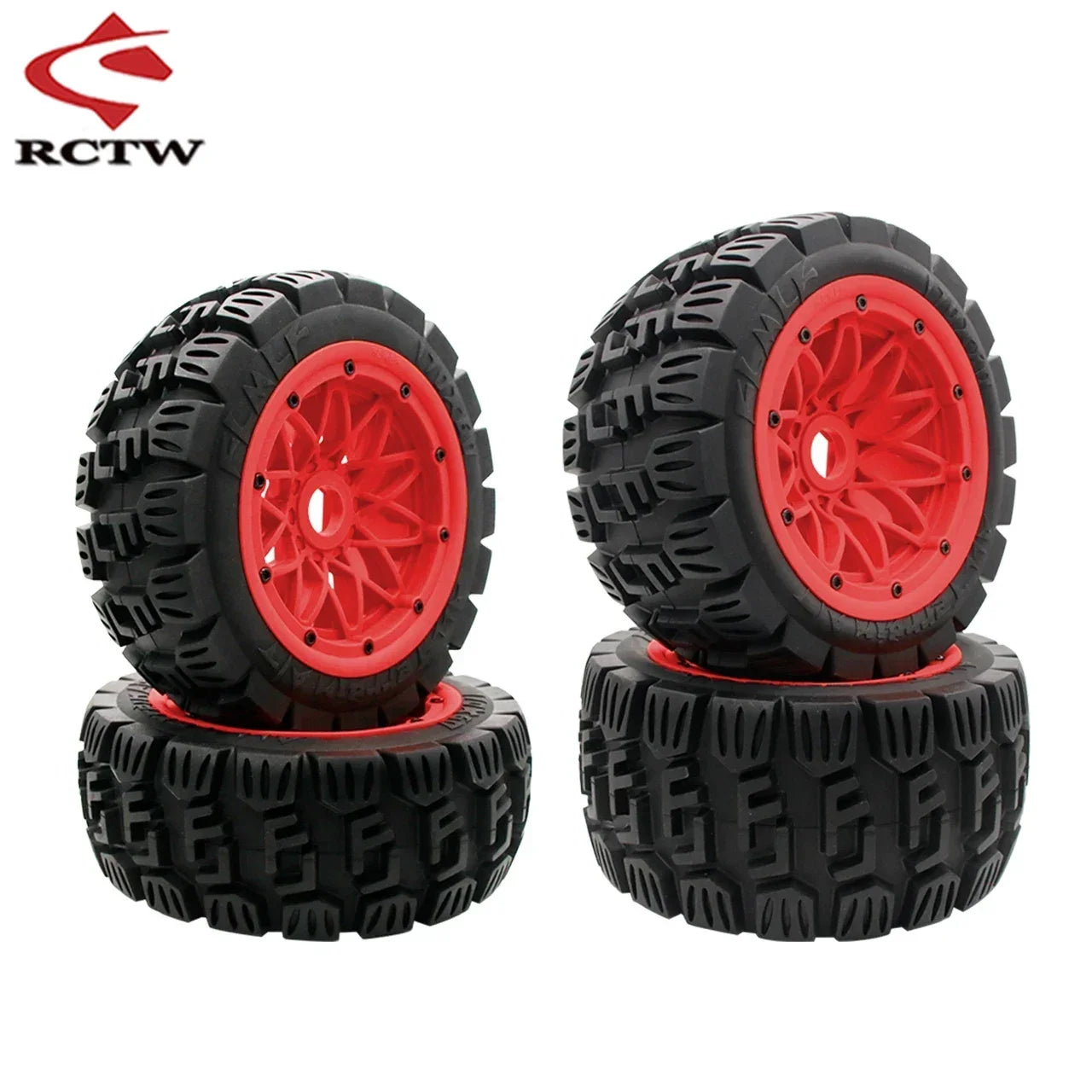 All Terrain Super Wear-resistant Complete Tyre Rear or Front Wheel Tire Set for 1/5 HPI ROFUN ROVAN KM BAJA 5B SS Rc Car Parts