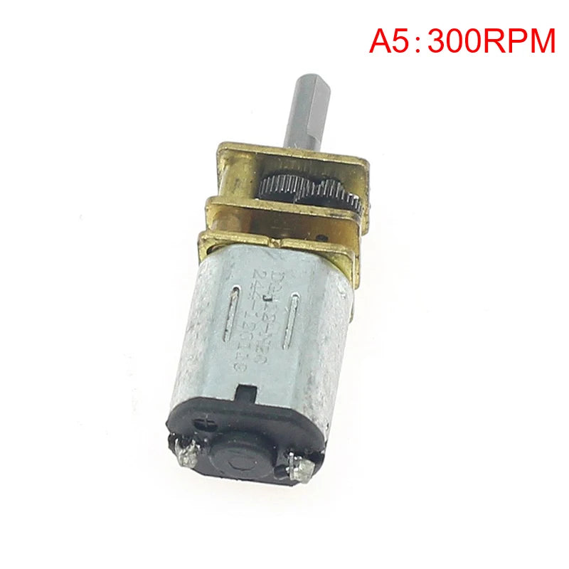 Mini N20 Gear Motor DC 3V-12V Slow Speed Full Metal Gearbox Gear Reducer Electric Engine Large Torque DIY Toy Robot