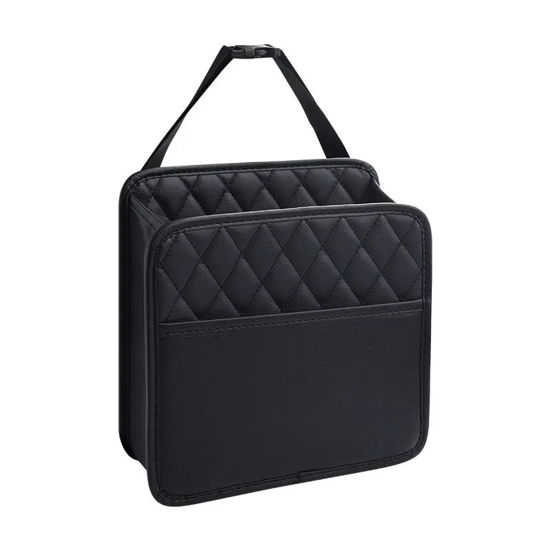 Car Organizer Multi-functional Car Seat Storage Bag Waterproof Hanging Car Seat Organizer Garbage Bag Suitable for Most Car