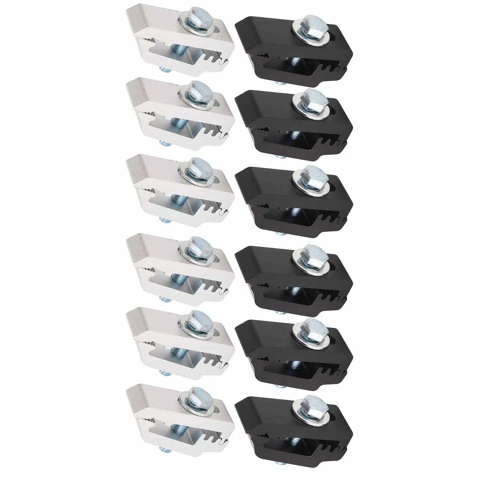 6Pcs/Set Aluminum Truck Bed Mounting Clamps Fasteners Kits 1112514 For Trucks Roof Covers And Camper Accessories