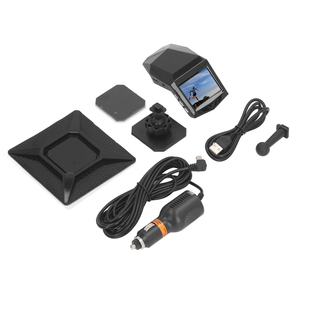 Front and Rear Dash Cam Loop Recording 170 Degree Wide Angle 2.0 Inch Display Screen Dash Cam Front and Rear Camera for Cars