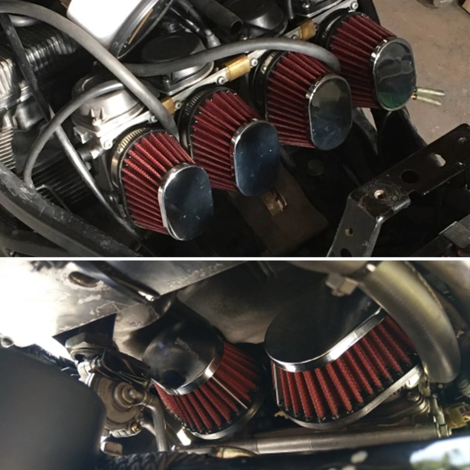 51mm 55mm 60mm Motorbike Air Filter Cleaner for Motorcycle ATV Dirt Bike Engine Motorcycle Accessories