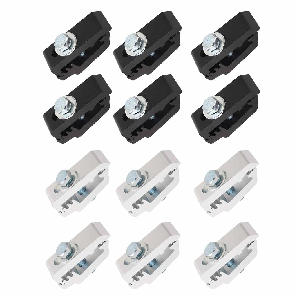 6Pcs/Set Aluminum Truck Bed Mounting Clamps Fasteners Kits 1112514 For Trucks Roof Covers And Camper Accessories