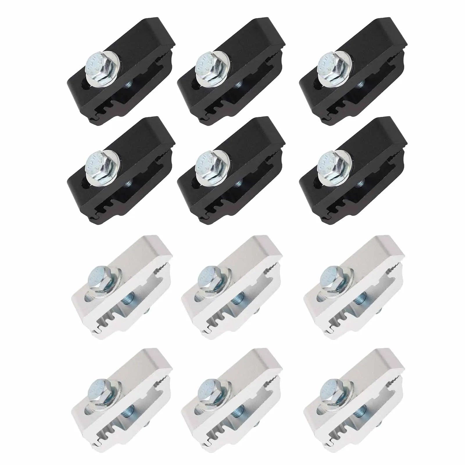 6Pcs/Set Aluminum Truck Bed Mounting Clamps Fasteners Kits 1112514 For Trucks Roof Covers And Camper Accessories