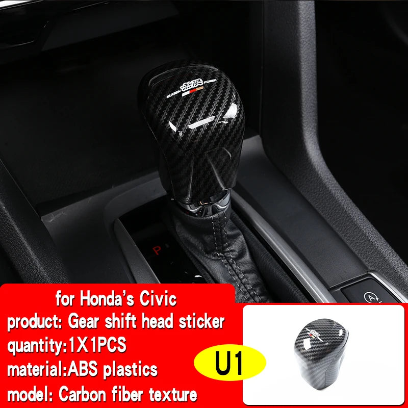 Suitable for 10th generation Honda Civic 2016-2021 car interior decoration center console air outlet gear decoration accessories
