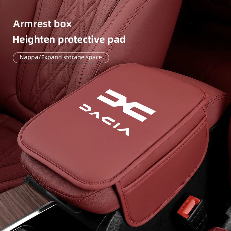 Car Interior Accessories Armrest Box Height Increase Pad Storage Bag Center Console Protector Cover For New Dacia Duster Logan