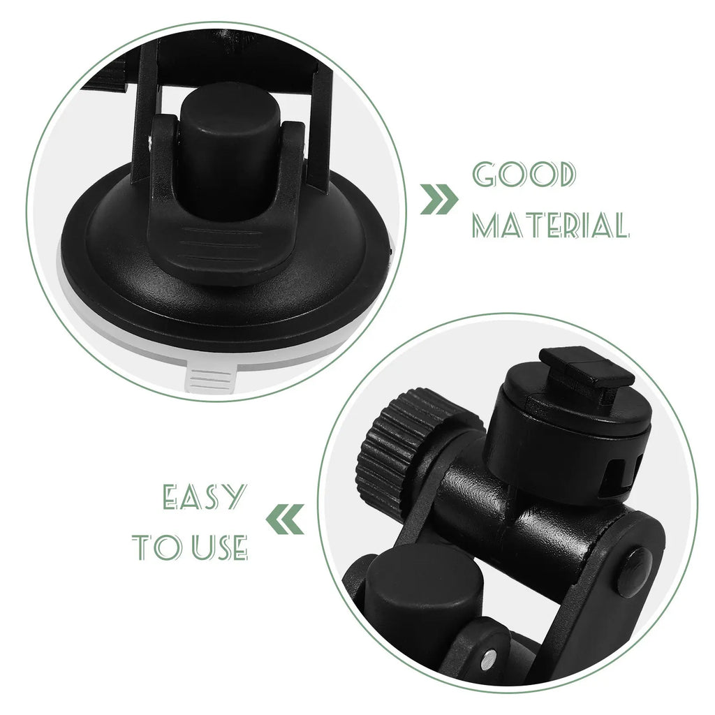 Car Dash Cam Suction Cup Mount Universal Strong Design Black Color Dashboard Holder Compatible with Multiple Dash Cameras