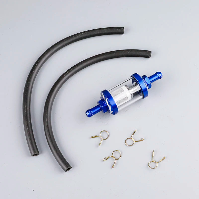 Motorcycle ATV Universal Fuel Filter, Washable Filter for Gasoline Fuel Lines, Compatible with 50CC-500CC Motorcycles and ATVs
