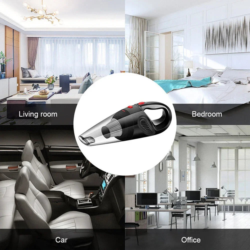 Portable Wireless Vacuum Cleaner 6000pa Powerful Suction Rechargeable Handheld Vacuum Cleaner Quick Charge for Car Home Pet Hair