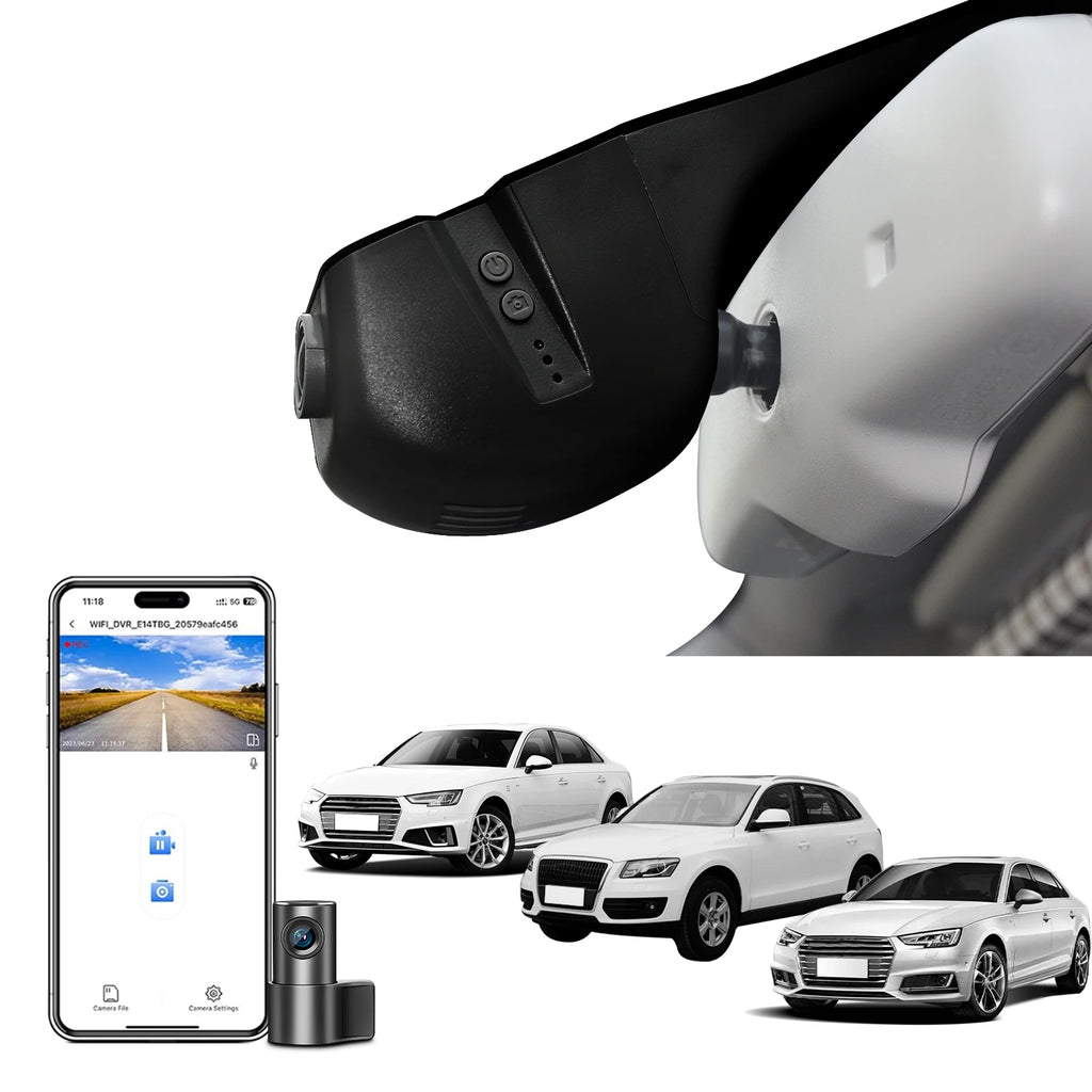 4K Dash Cam For Audi A3 A5 A6 A7 A8 Q2 Q3 Q5 Q7 Q8 S4 S6 S8 B8 C6 C7 RS R8 S5 S6 S7 S8 (Model B/C) WiFi APP GPS Dash Car Camera