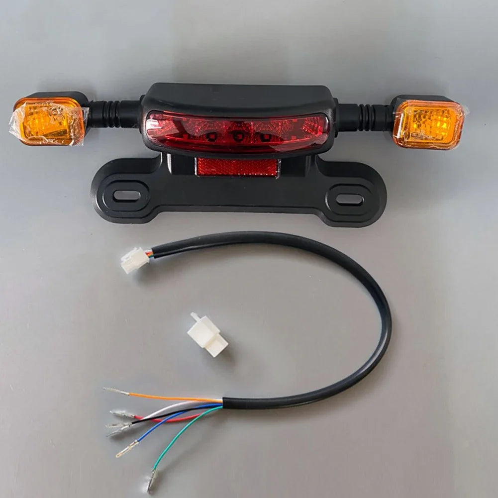 Hot sales 12/48/60V Electric Vehicle Rear Light LED Brake Driving Light Turn Signal Taillight Electric Bicycle Accessories