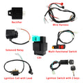 ATV Quad Motorcycle Complete Electrics Wiring Harness Kit Electric Door Lock Relay Igniter CDI Rectifier 125cc-250cc Accessories