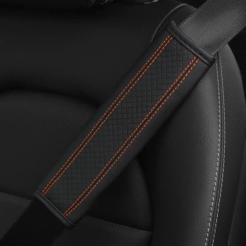 Car accessories seat belt PU Leather Safety Belt Shoulder Cover Breathable Protection Seat Belt Padding Pad Auto Interior