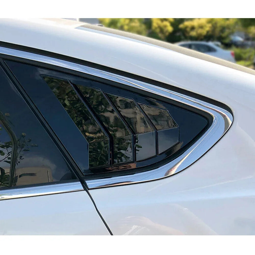 For Ford Mondeo Fusion Sedan 2013-2018 Rear Window Louver Shutter Cover Side Vent Trim Windshield Cover Decor Car Accessories