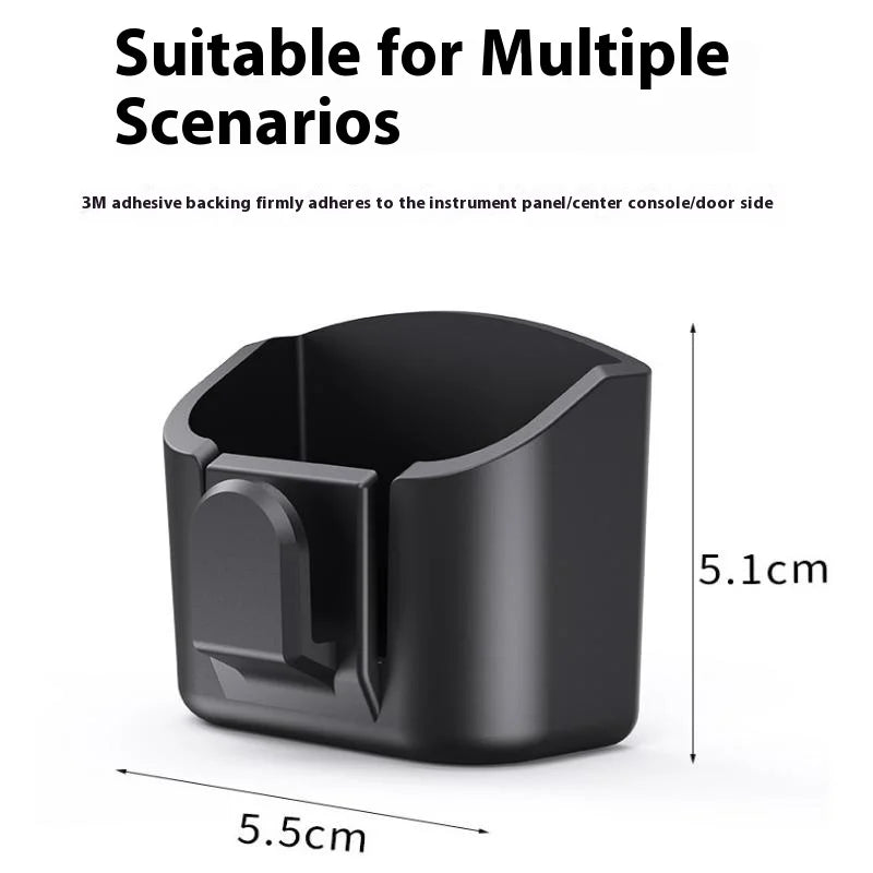 Reusable Adhesive Dashboard Organizer - Anti-Slip Car Storage Box for Keys & Essentials, Clutter-Free Stowing Accessory