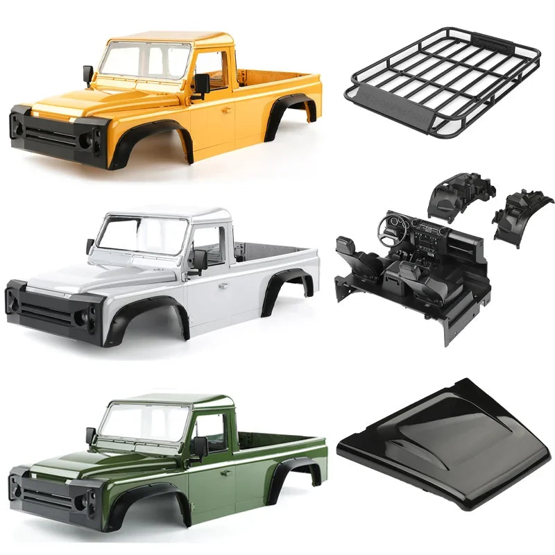 TRX4 Wilderness Guardian RD110 Pickup Truck Shell 2 Doors 324mm Wheelbase for 1/10 RC Crawler Car Traxxas RCDream Defender Parts