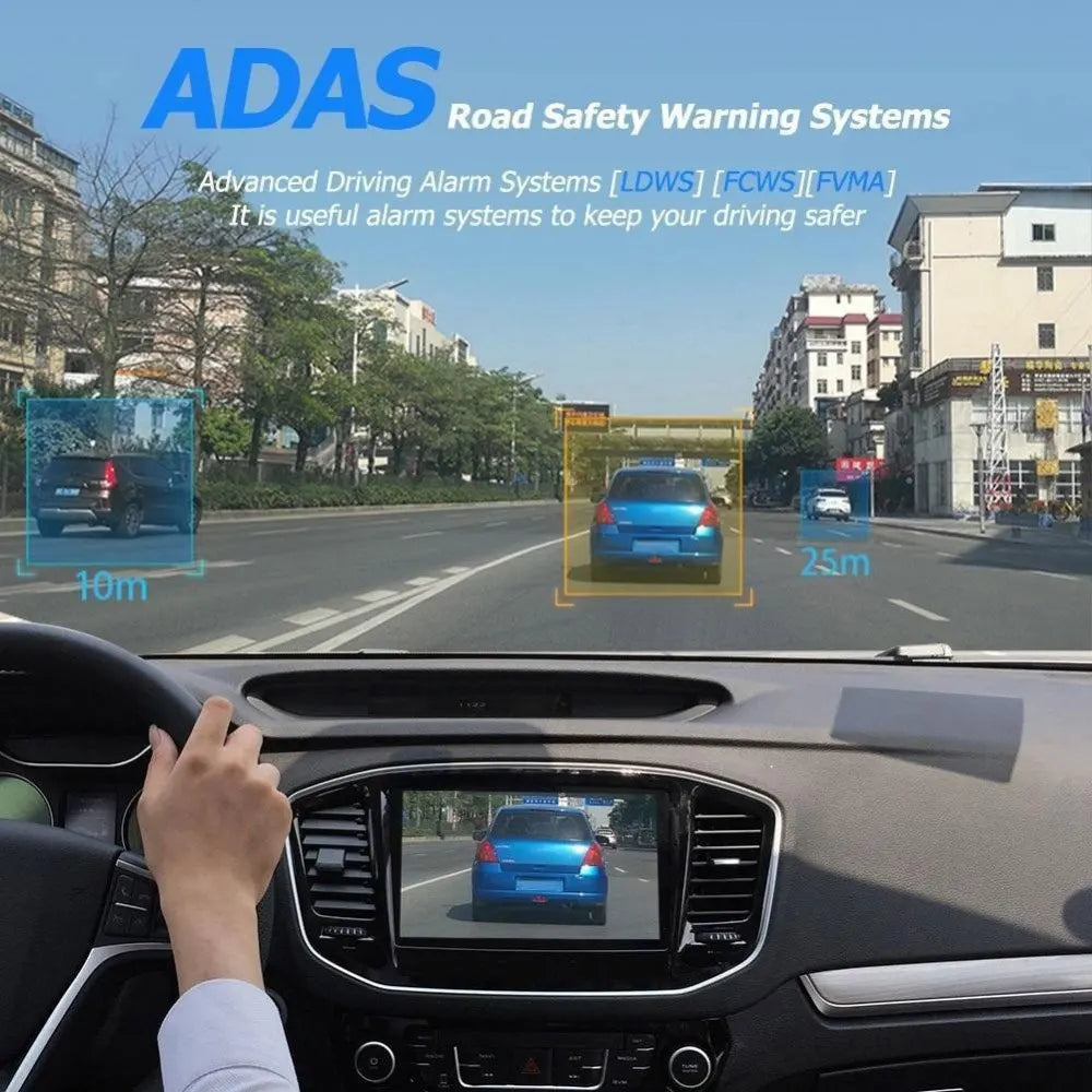 DVR Car Dash Cam Full HD 1080P Camera Intelligence ADAS Assistant Driving Auto Digital Video Recorder Android Auto Multimedia