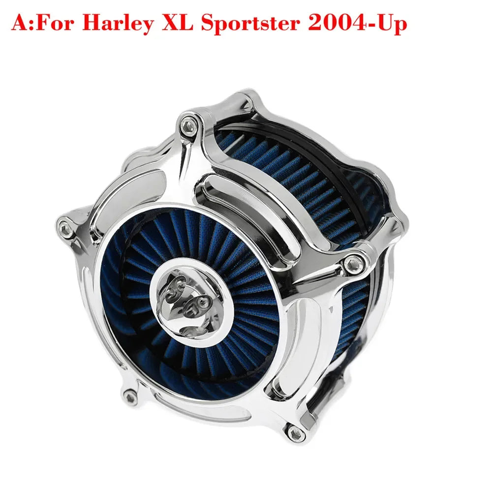 Motorcycle Air Cleaner Intake Filter For Harley Sportster 883 1200 XL Iron Touring Road King Street Glide Softail Dyna Fatboy